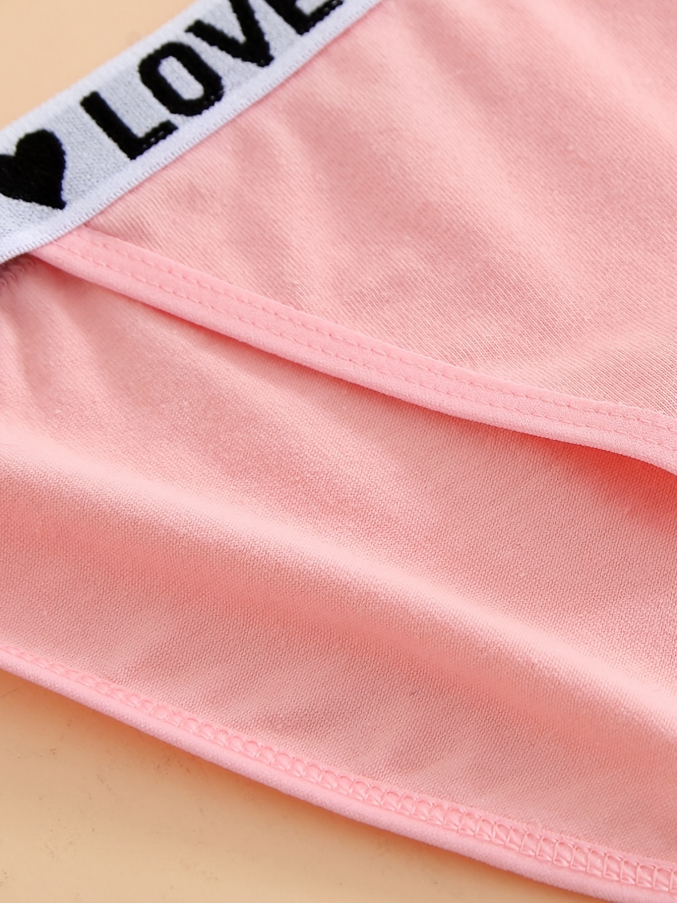 Women's Soft Cute English Belted Bikini Panties Breathable - Temu Canada