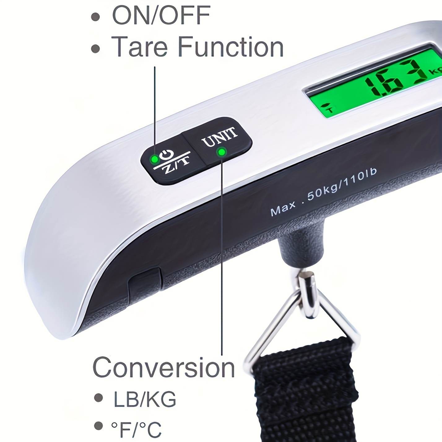Portable Luggage Scale Hand Pull Scale Rally Electronic