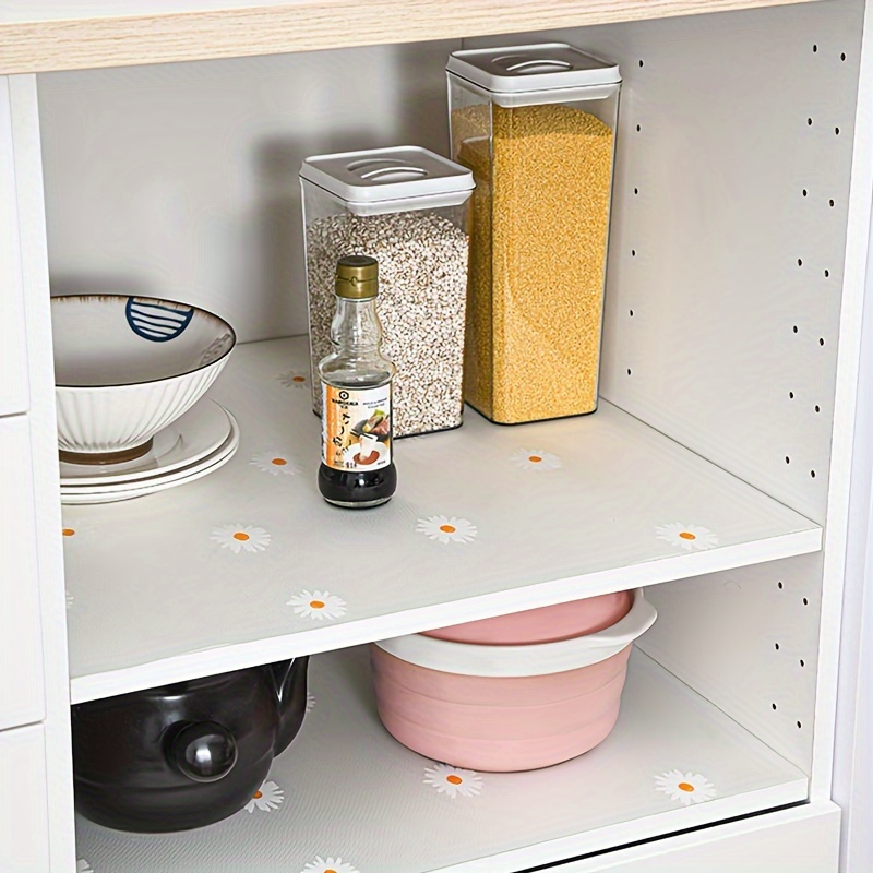 Daisy Drawers Shelf Liners, Cabinets, Refrigerator Mats, Moisture-proof And  Anti-skid Mats, Kitchen Cabinets, Shoe Cabinets, Refrigerators, Mold  Resistant And Dirty Countertops, Clean And Tidy, - Temu