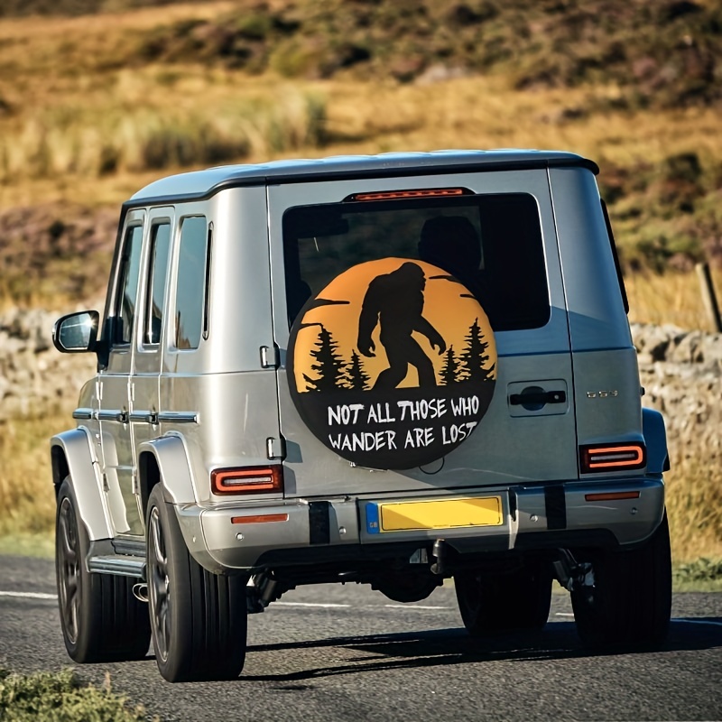 Not All Drifters Are Lost The Spare Tire Cover Is Dustproof Waterproof And  Dustproof The Tire Cover Is Suitable For Trailers Rvs And Suvs Automotive  Temu