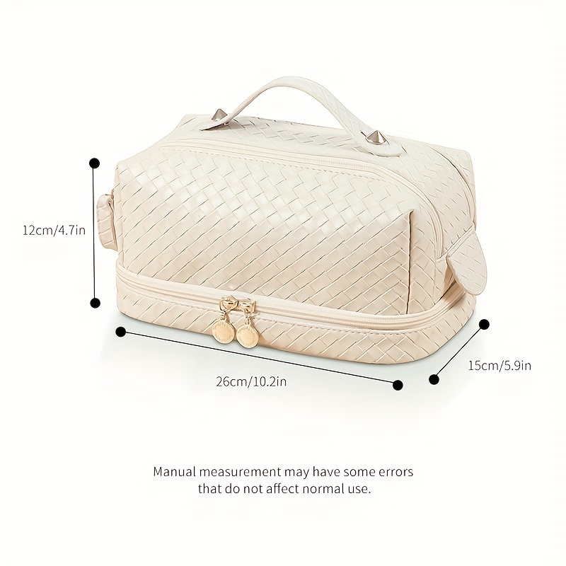 Lightweight Portable Checkered Makeup Bag, Large Capacity Multifunctional  Outdoor Travel Storage Bag, Women's Simple Fashion Versatile Casual  Toiletry Bag & Travel Essential Accessories - Temu