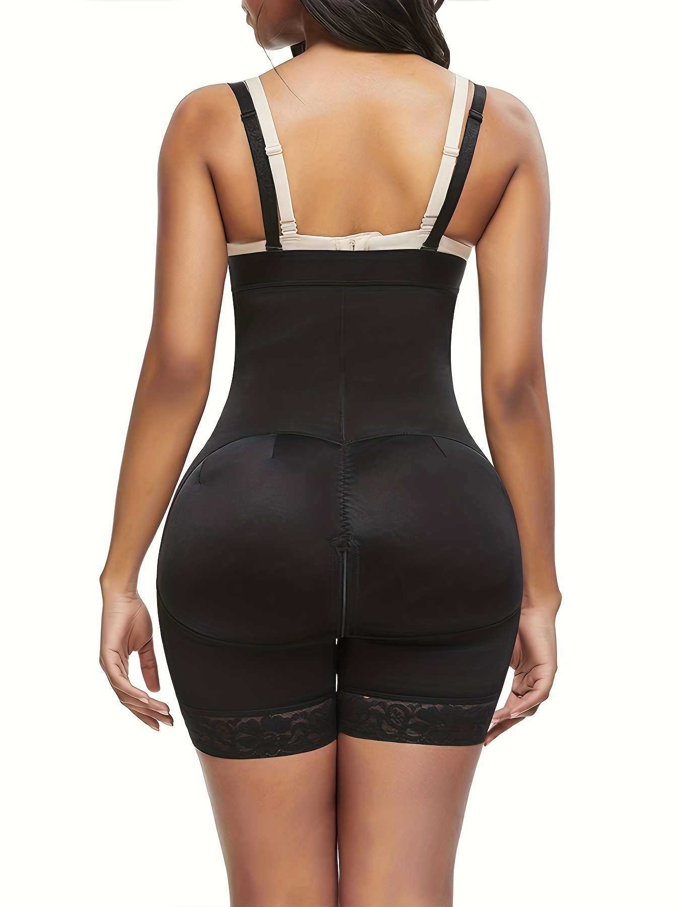 Front Button Shaping Shorts Tummy Control Butt Lifting Lace - Temu