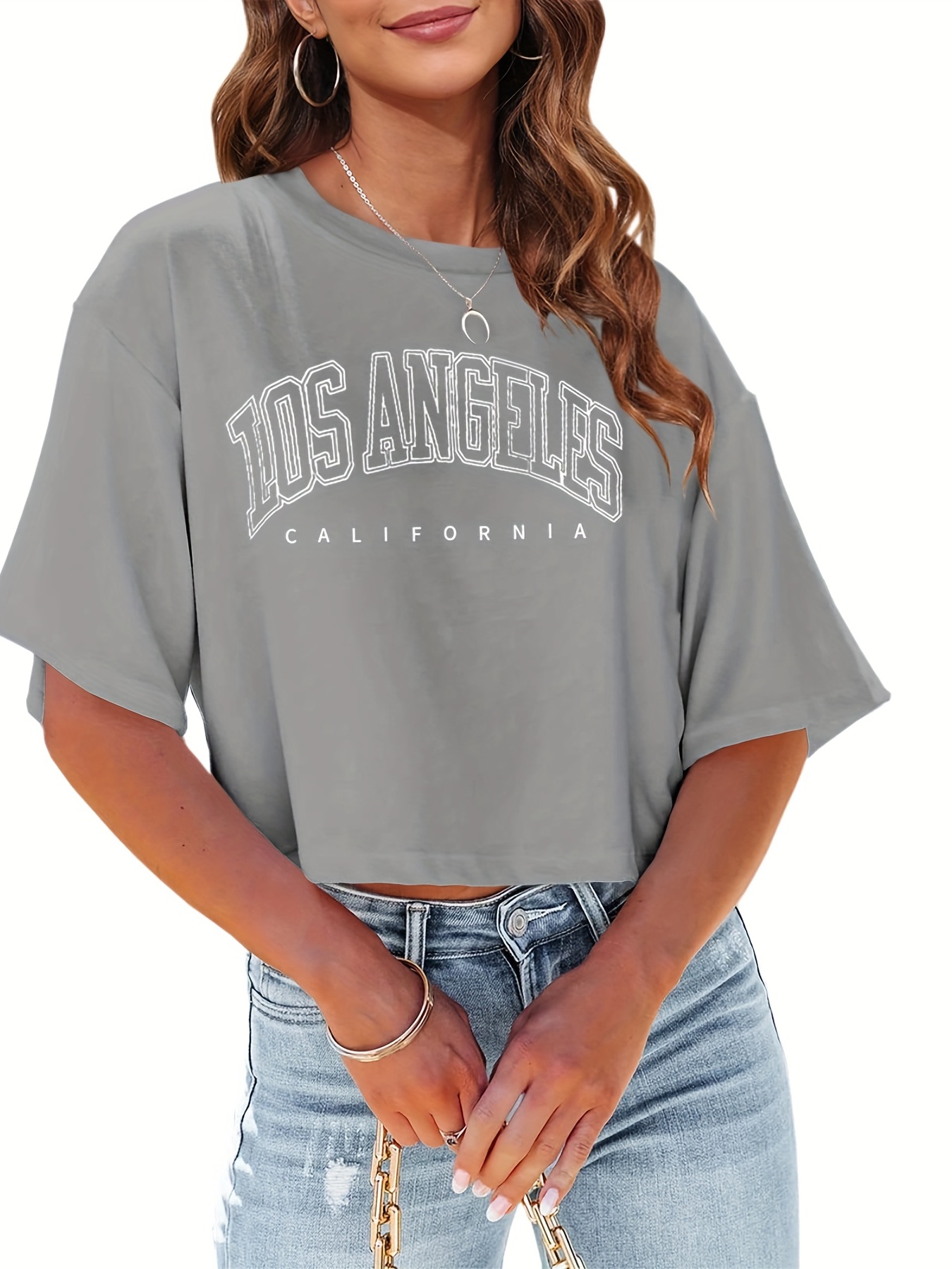 Women Shirts Under 10 Dollars Plain Long Sleeve Tee Shirt Women Casual  Letters Printing Daily Shirts Round Neck Short, Dark Gray, XX-Large :  : Clothing, Shoes & Accessories