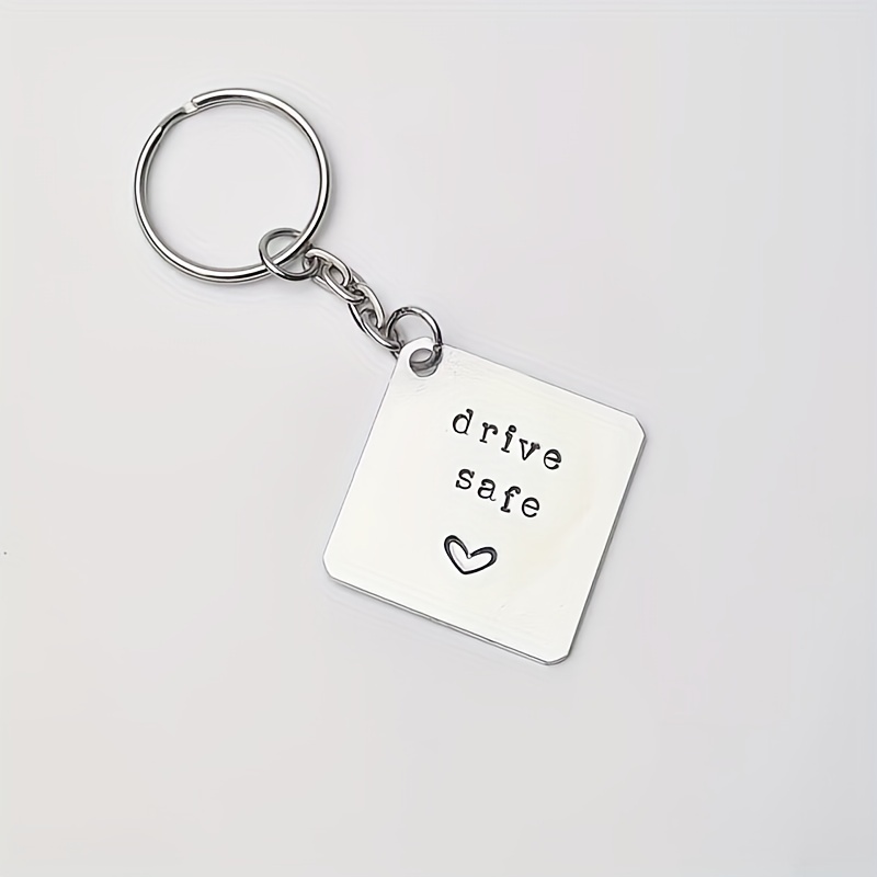Drive Safe Keychain-custom Initial Drive Safe Keychain-gift for New  Driver-custom Gift for Kids-drive Safe Keychain for Biyfriend/girlfriend 