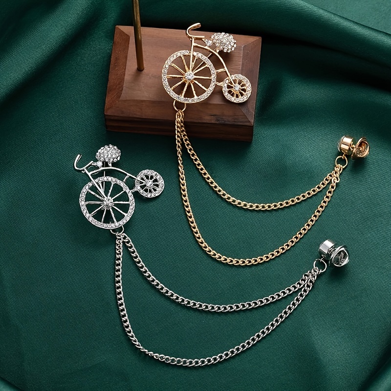 Creative Bike Alloy Brooch Suit Accessories Men Fashion Temu