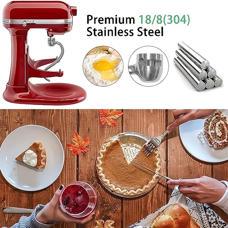 Dough Hook Stainless Steel Attachment Stand Mixer Mixing Head Spiral  Accessory Replacement for KitchenAid 7-Quart 
