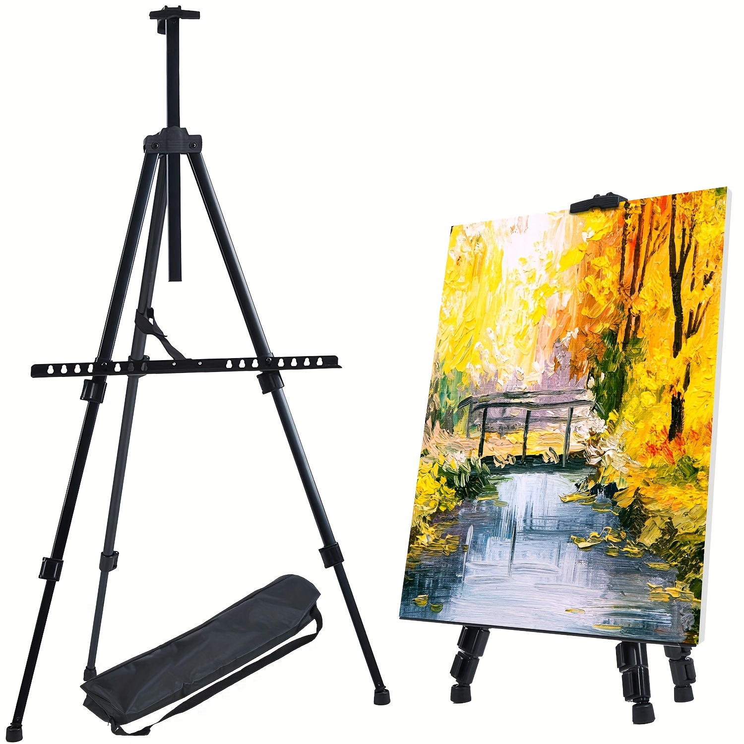 Portable Artist Easel Stand Adjustable Height Painting Easel