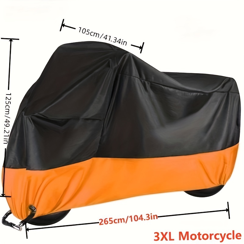 Waterproof Motorcycle Cover Universal Outdoor Uv Protector - Temu