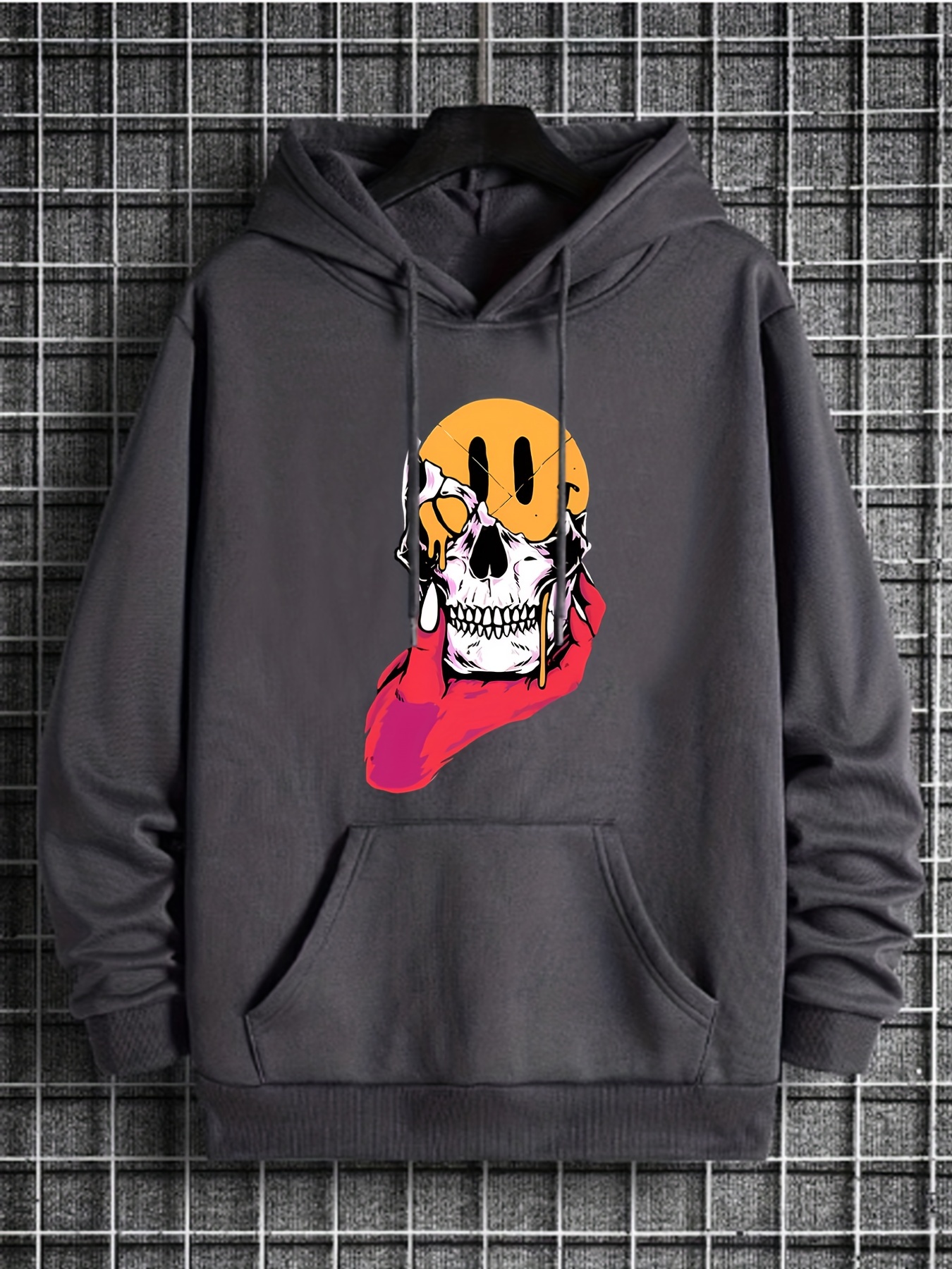 Cartoon Skull Print Hoodie Cool Hoodies For Men Men s Casual Temu