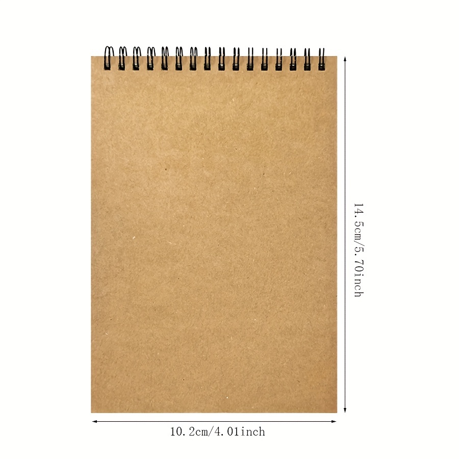 Crday Soft Cover Spiral Sketchbook Pad, Blank Notebook Journal, Memo  Notepads Diary Gift