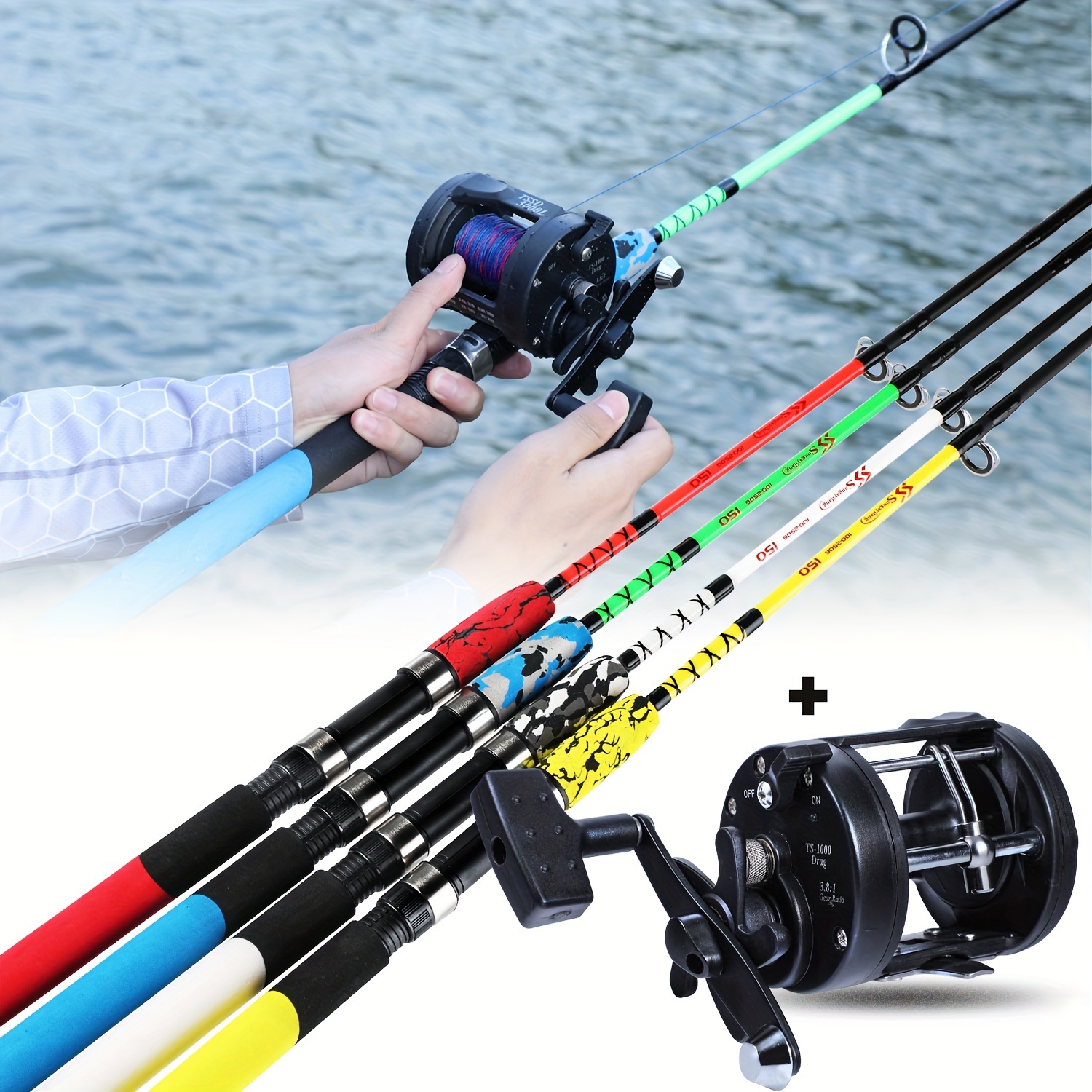 Sougayilang Fishing Rod Reel Combos Kit Include 4 Sections - Temu United  Arab Emirates