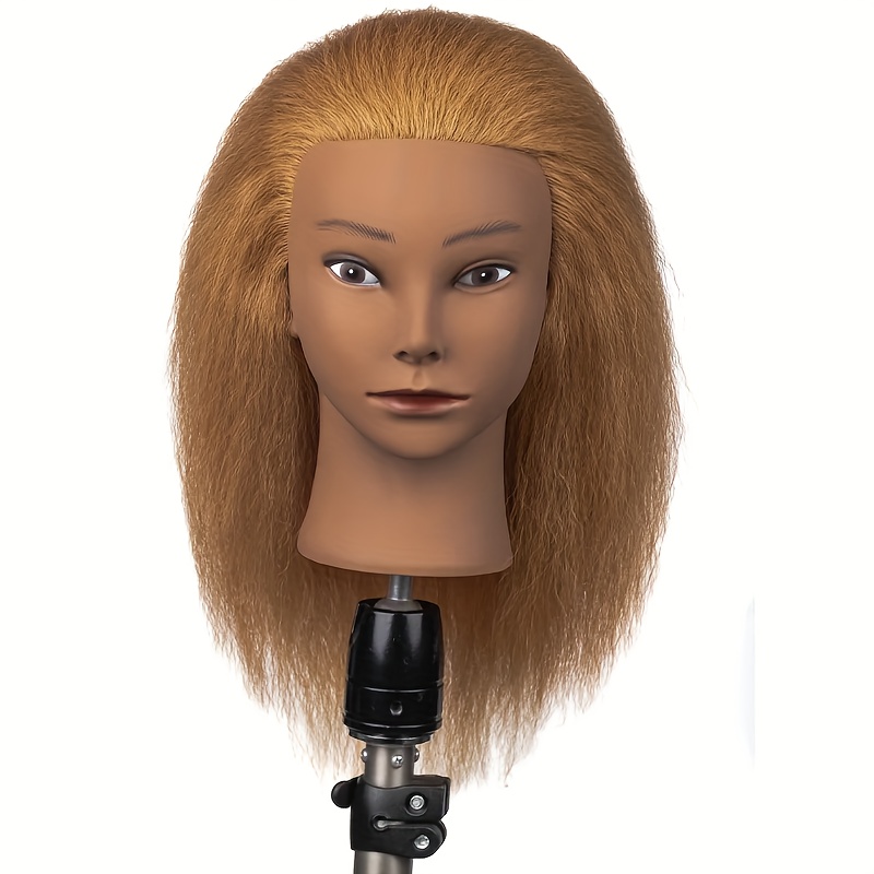Mannequin Head 100% Human Hair Afro Mannequin Head 18” - Temu