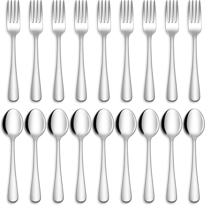 Forks And Spoons Silverware Set, Food Grade Stainless Steel