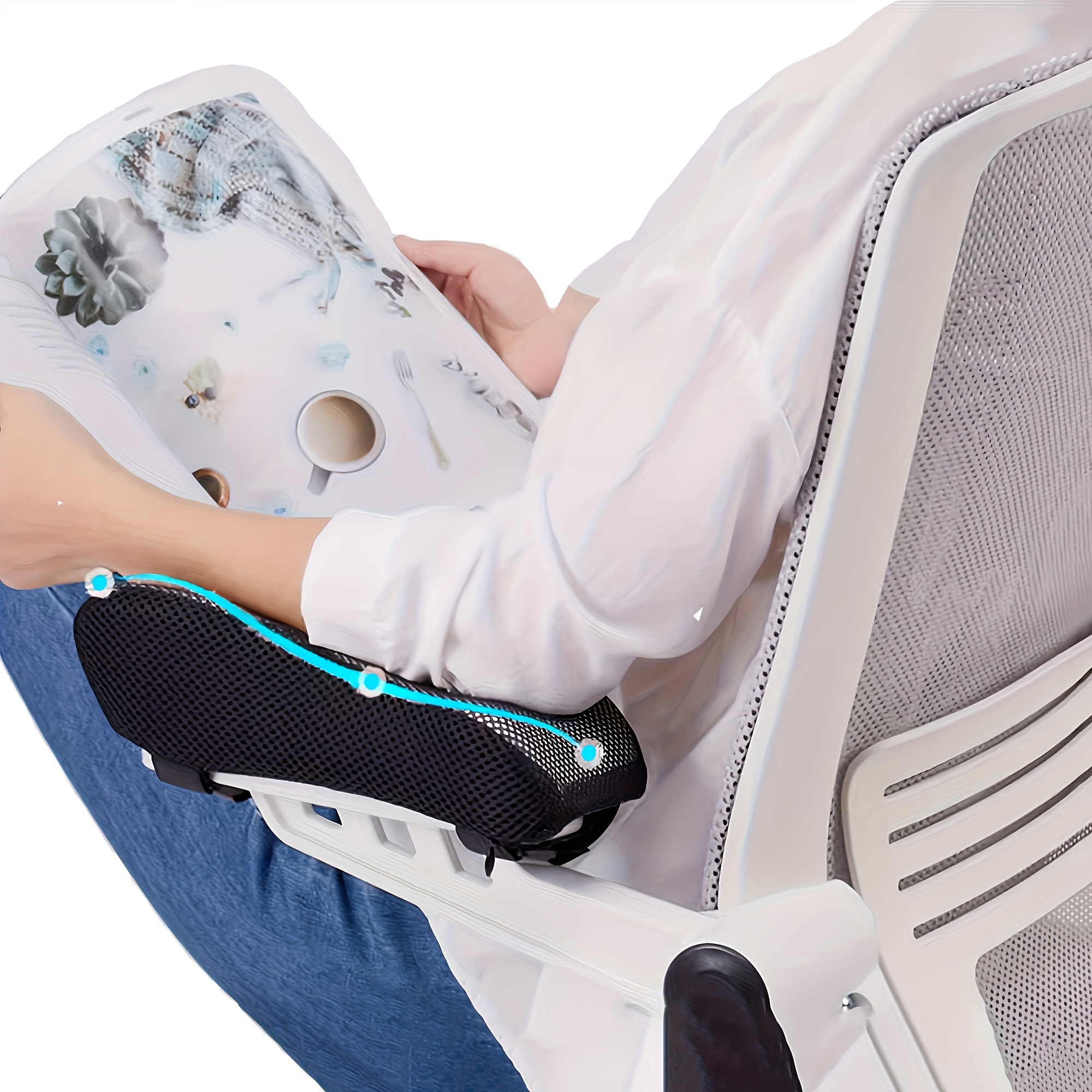Chair Armrest Cushion, Cooling Gel Armrest Pad, Elbow Pillow