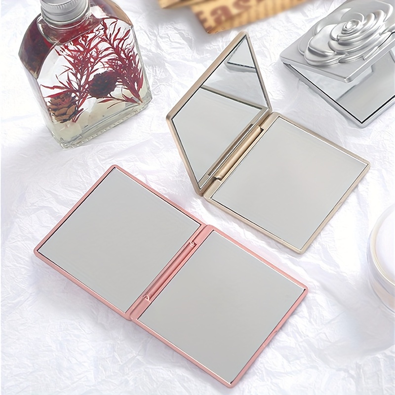 Kompakt spiegel Holz langlebig einfach zu bedienen Dekoration kleiner  Spiegel Kosmetik spiegel Hand Make-up Spiegel für Handtasche im Freien -  AliExpress