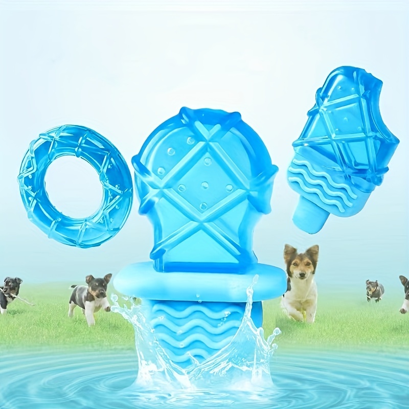 Pet Cooling Chew Toy Pet Freezable Cooling Teether Teething Ring