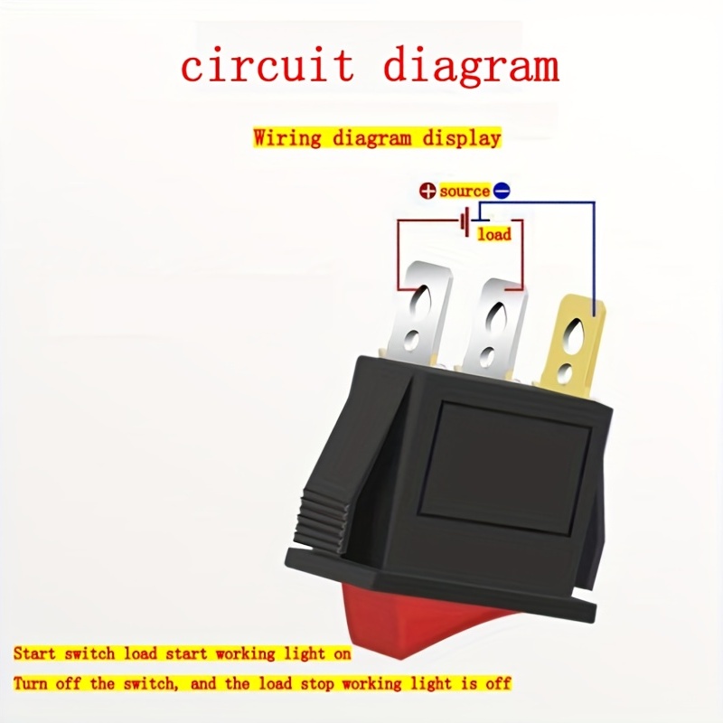 marque generique - On / On Petite Mini-interrupteur à Bascule Modèle 9  Broches 3PDT Paquet Rouge Partie - Switch - Rue du Commerce