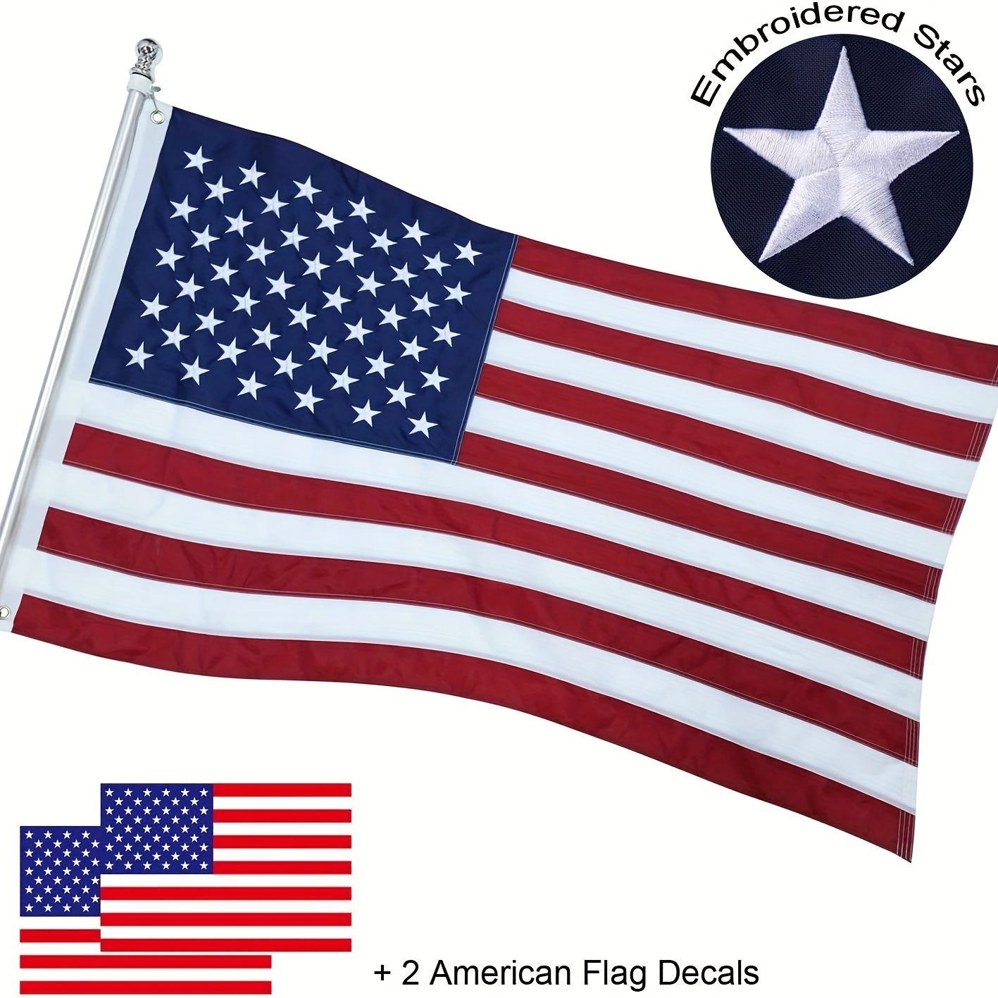  Cinta de la bandera estadounidense roja, blanca y azul para el  4 de julio (individual (rollo de 300 pies)) : Productos de Oficina