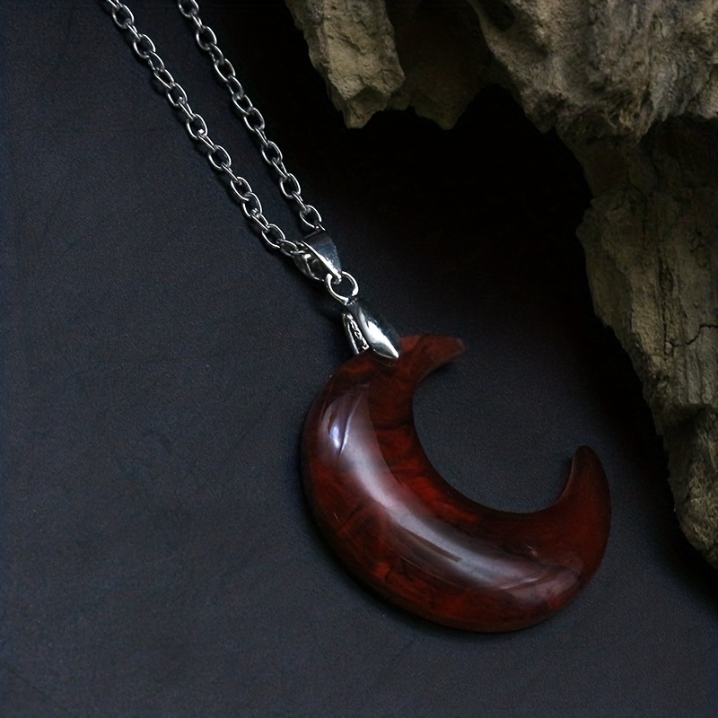 Gothic on sale moon necklace