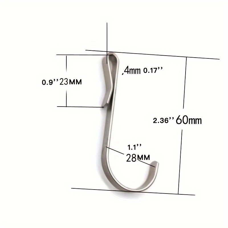 Snap Hooks Wire Rack Hook Stainless Steel J Shaped Hooks - Temu