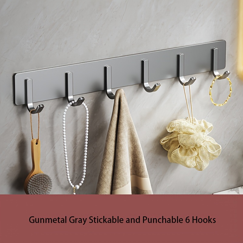 Stainless Steel Adhesive Hook Towel/coat Hooks Wall Hooks - Temu
