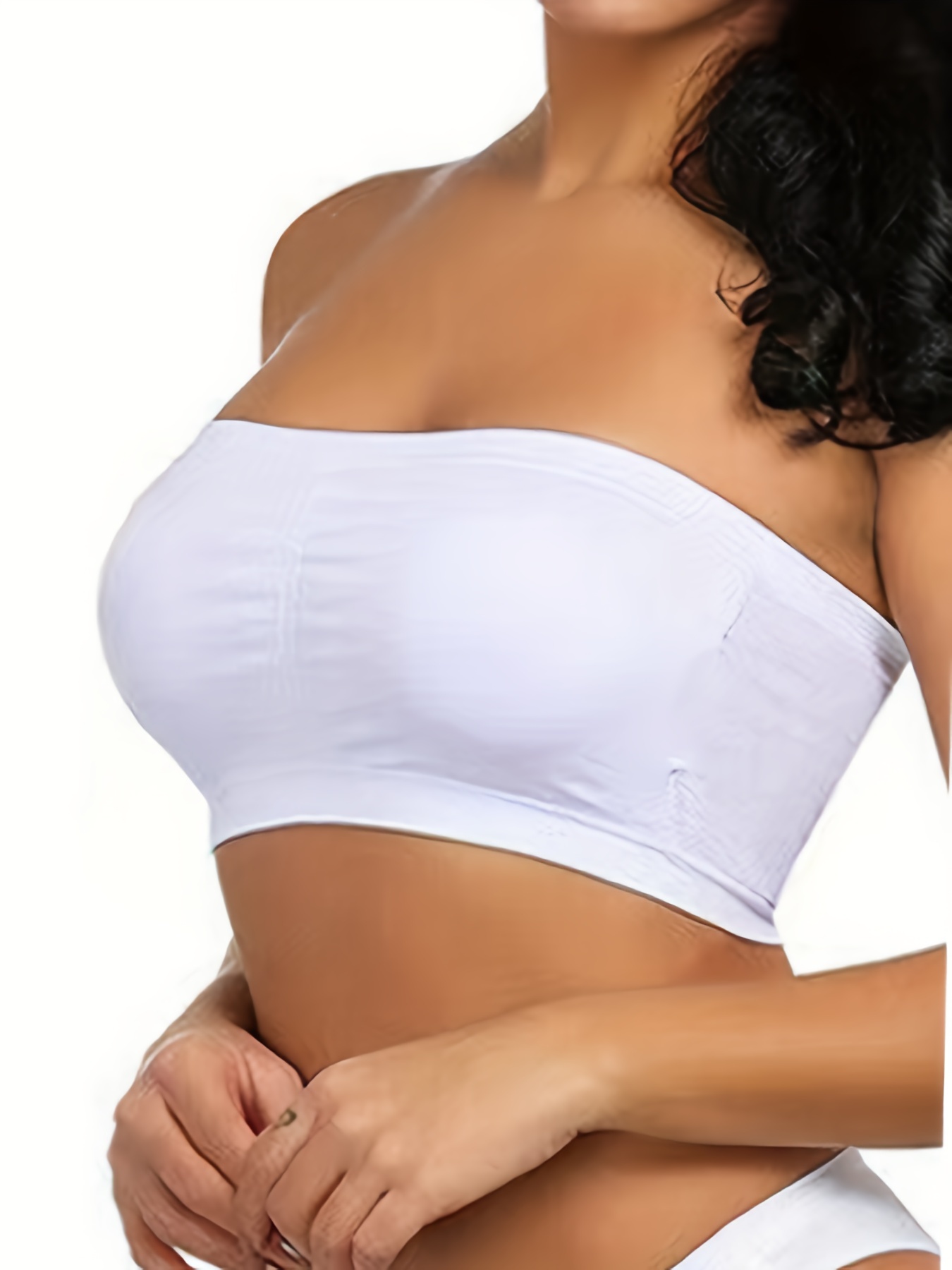 Seamless Strapless Bandeau Bra Comfy Soft Stretch Everyday - Temu