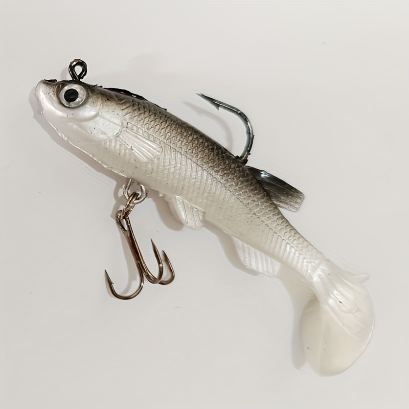 Thkfish 5/6pcs Fishing Soft Plastic Lures Silicone Bait Paddle