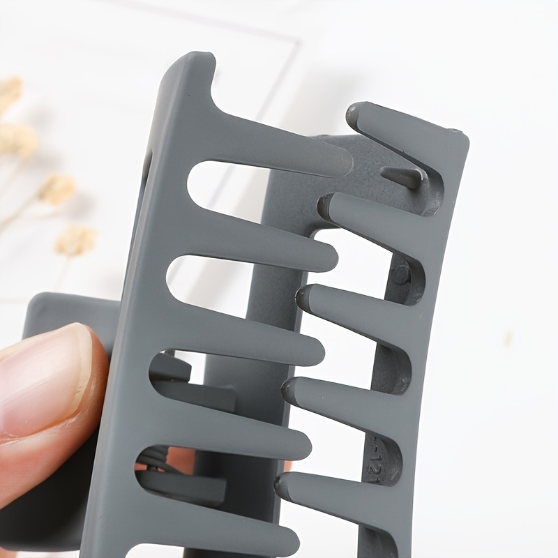 Multicolor Large Thick Acrylic Hair Clip Rectangle Hairclip Long Hair Resin Claw Clips Nonslip Jaw Clips