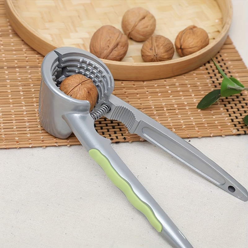 Cascanueces manuales para nueces, herramienta de abrelatas de nueces,  herramienta de abrelatas de nueces con base de madera y mango