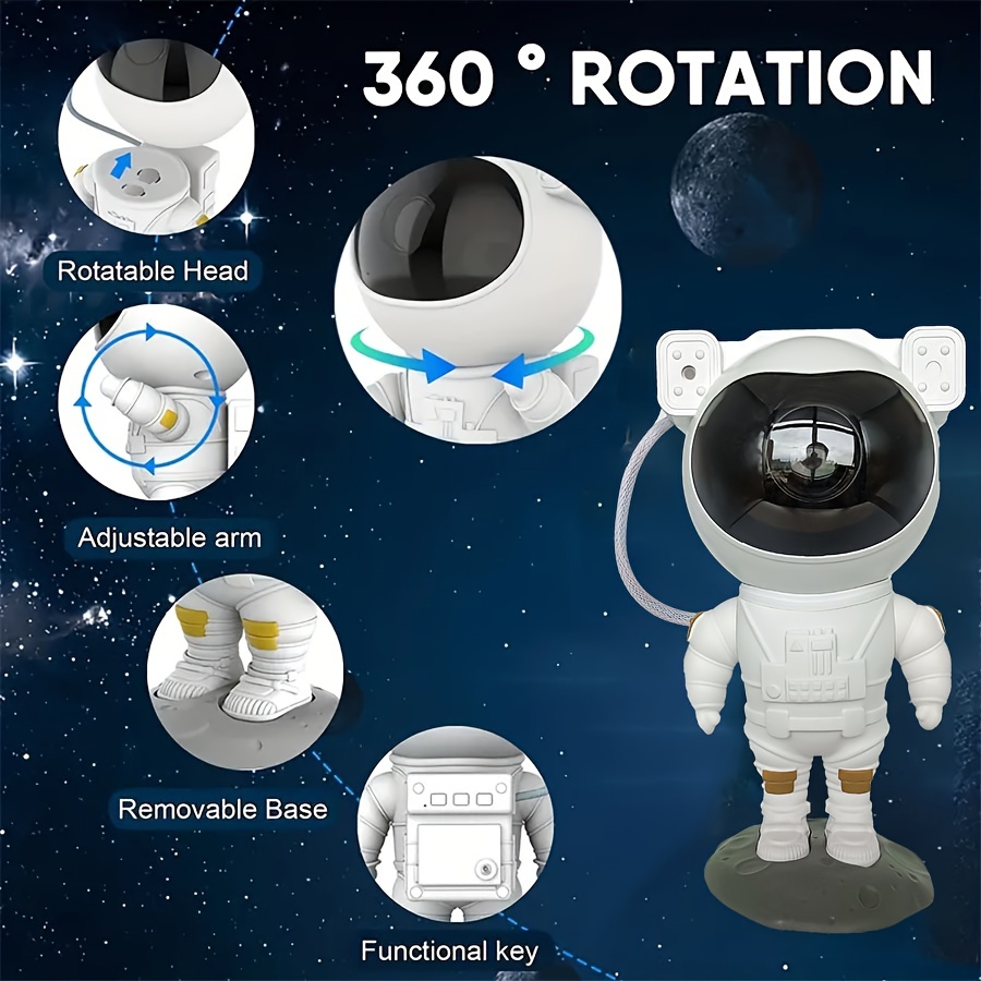 1 Lámpara Proyector Astronauta Lámpara Mesa Astronauta - Temu Chile