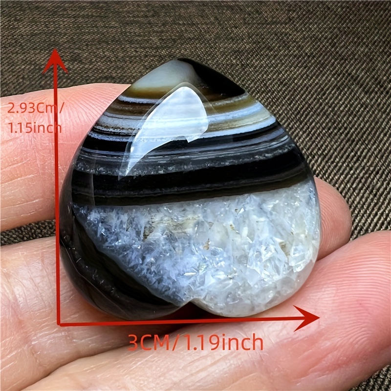 Black and white on sale striped gemstone