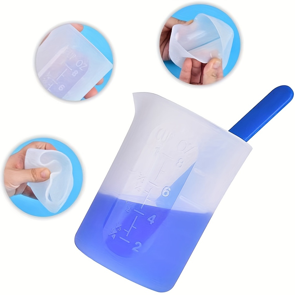 Silicone Measuring Cups For Epoxy Resin, Silicone Cup, Mixing Cups, Big  Silicone Stir Sticks, For Epoxy Molds Acrylic Paint Pouring Resin Jewelry  Making Accessories - Temu