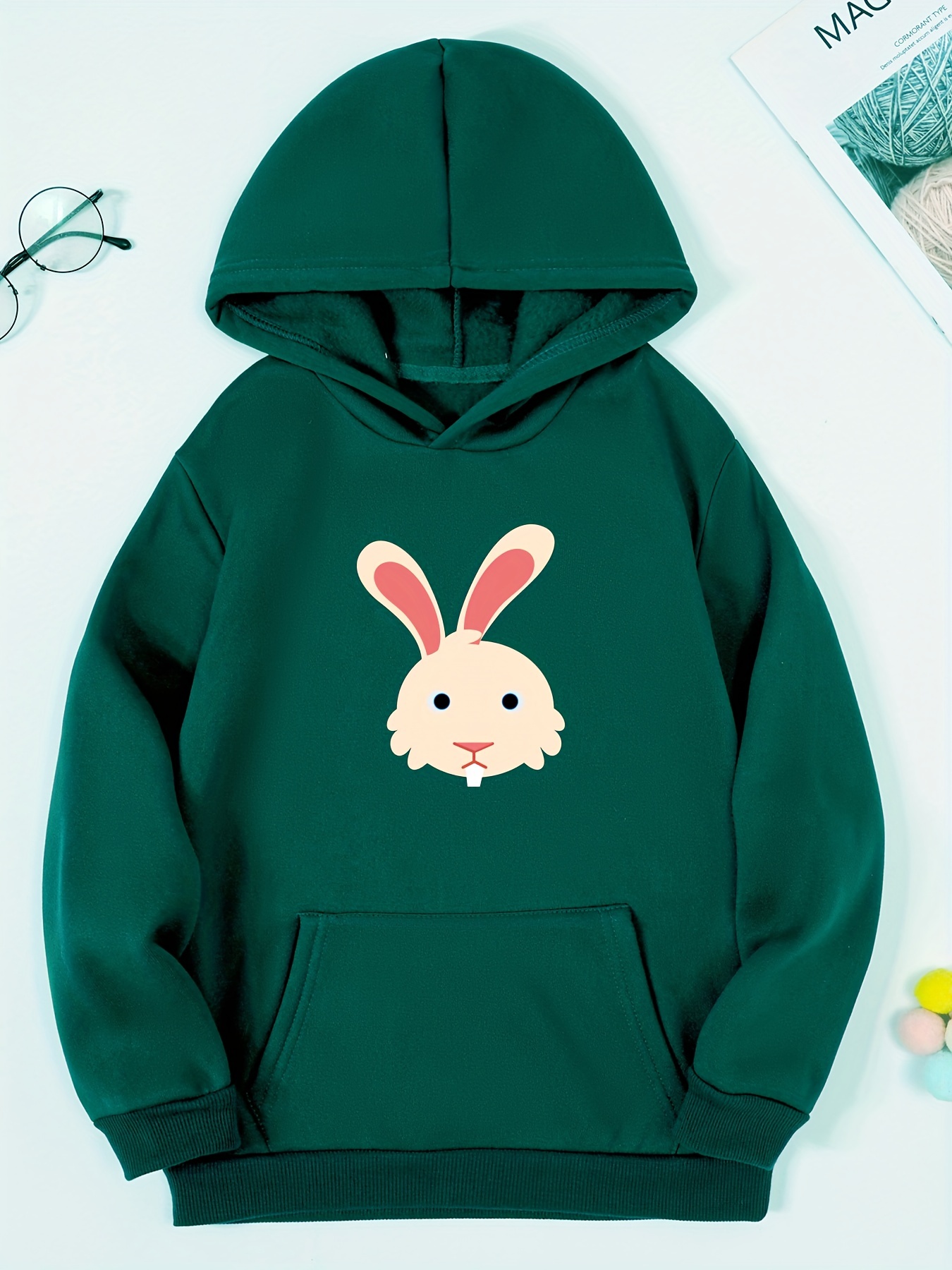 Green bunny online hoodie