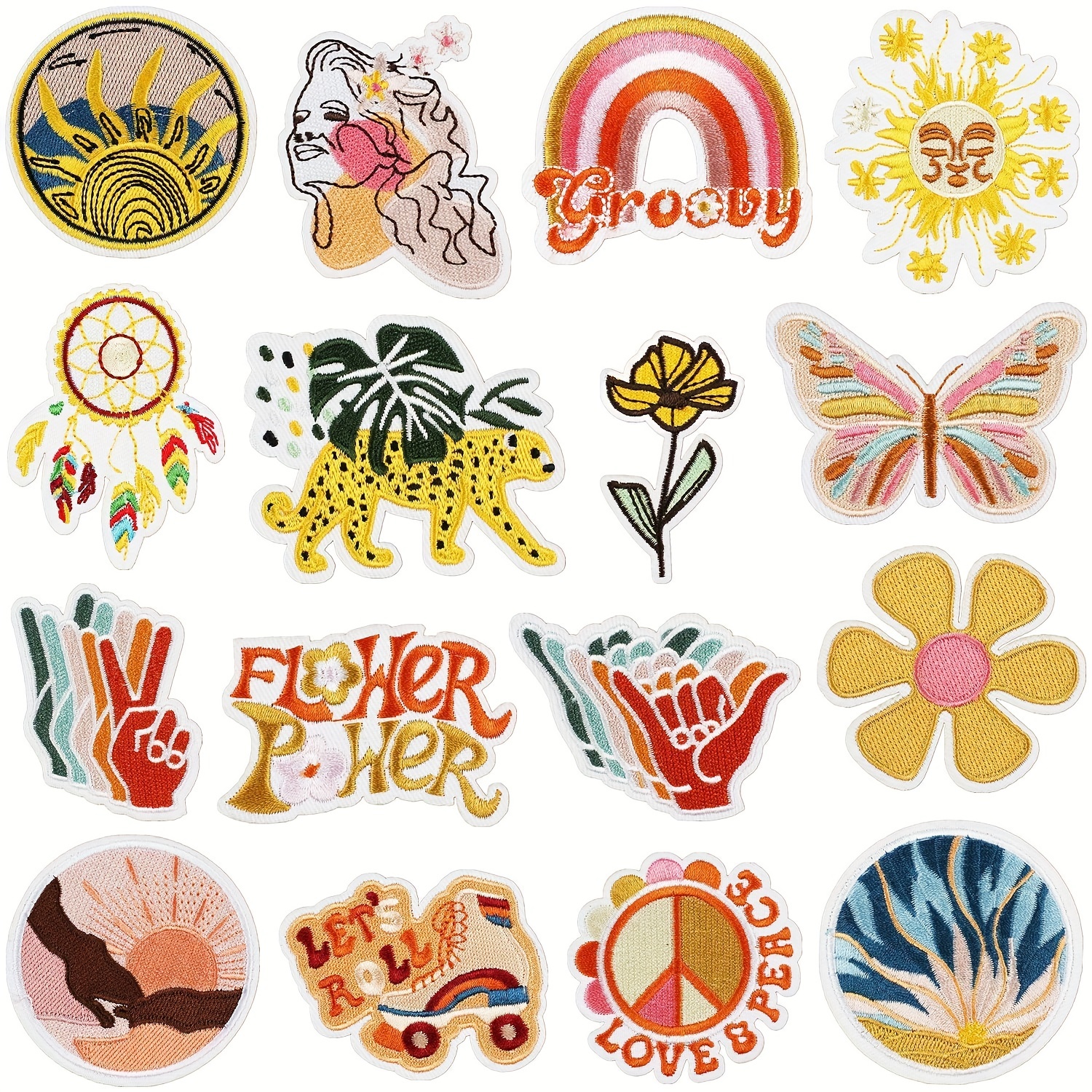 Embroidered Sew Applique, Sew Patch Iron On Patch For Clothes 