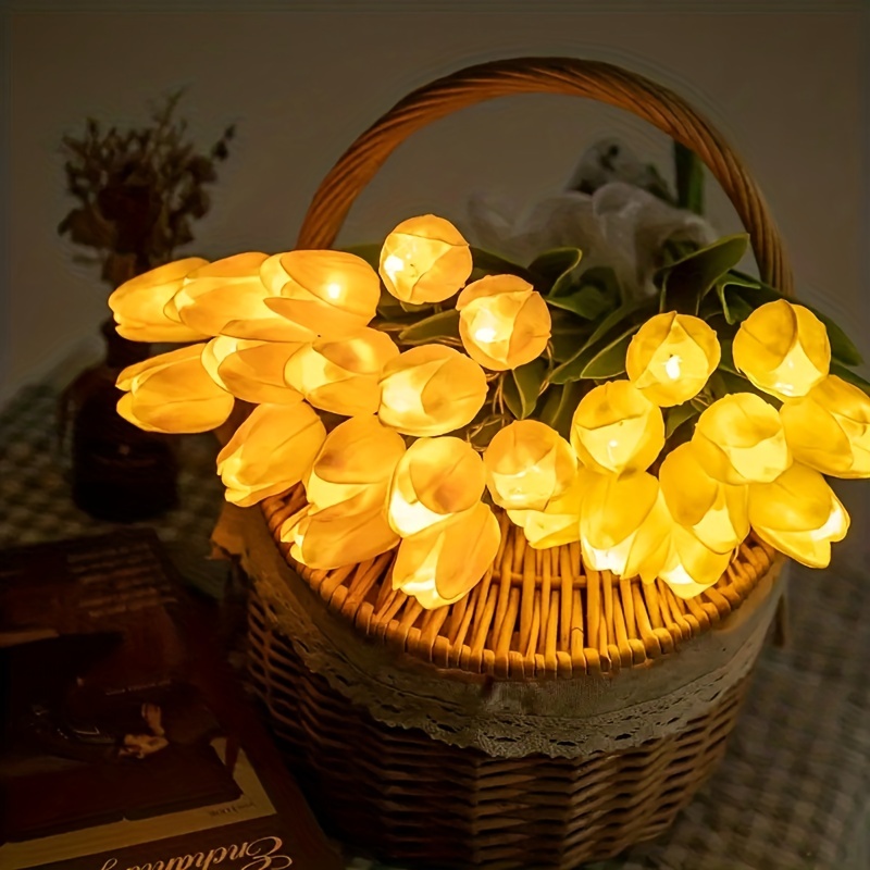 10pcs Tulipani Luminosi Batteria Non Inclusa Luce - Temu Italy