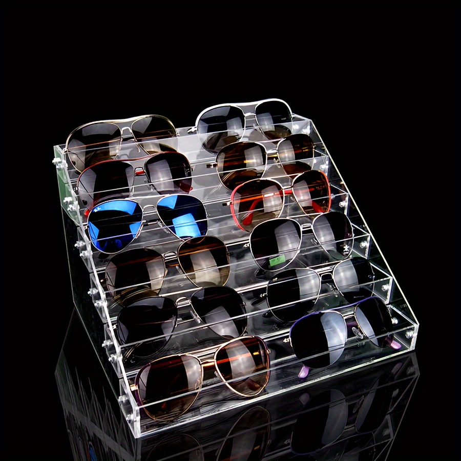 Sonnenbrillenhalter 360 Grad drehbarer Sonnenbrillenständer Acryl-B