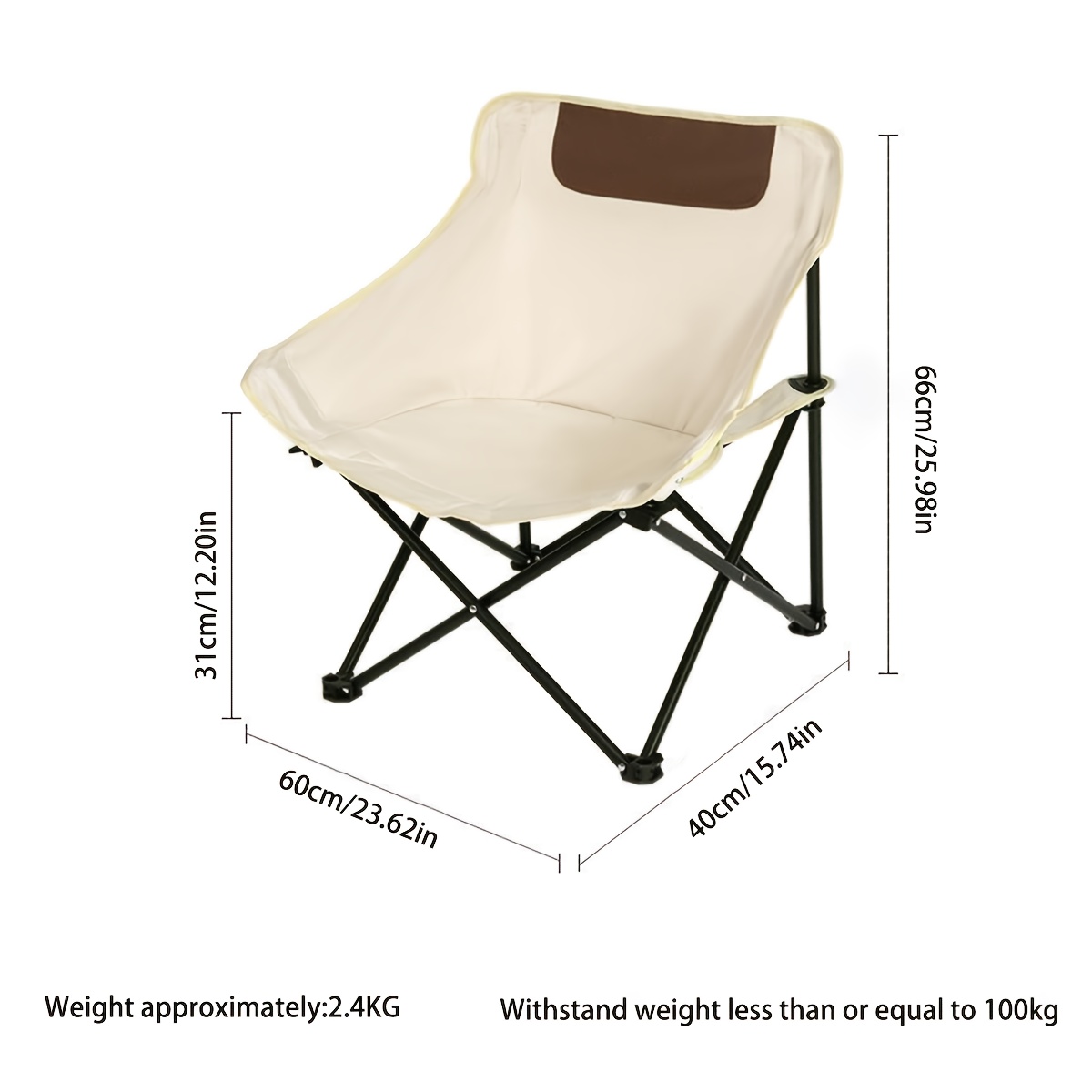 Portable Folding Moon Chair for Outdoor Camping & Picnic