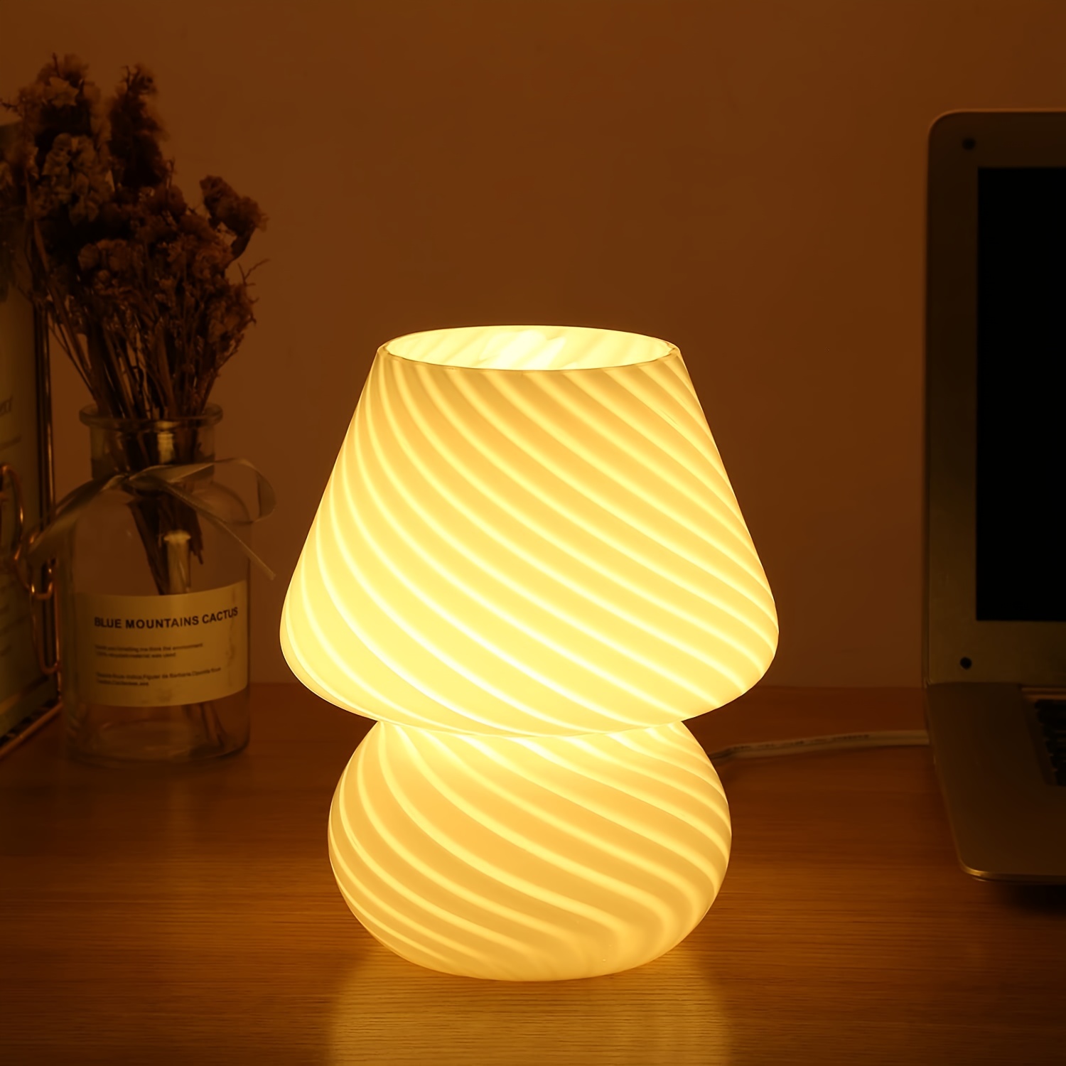 small glass bedside lamps