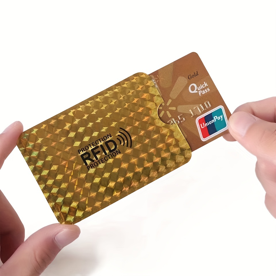 Funda Protectora Tarjeta Crédito RFID Anti robo Pack 3 Piezas Rosado  GENERICO