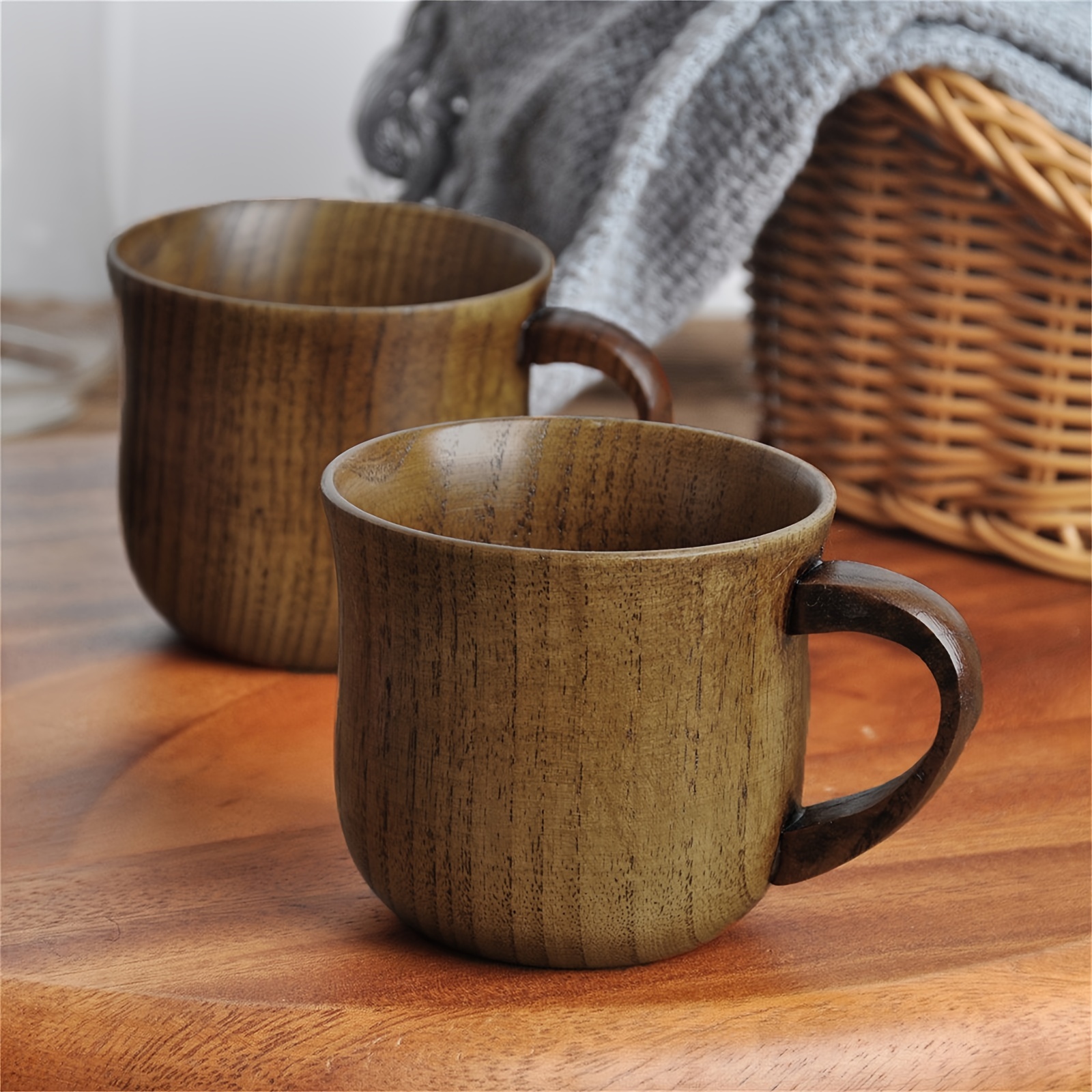 250ML Natural Wooden Wood Cup Coffee Tea beer Juice Milk Water Mug handmade  Cup