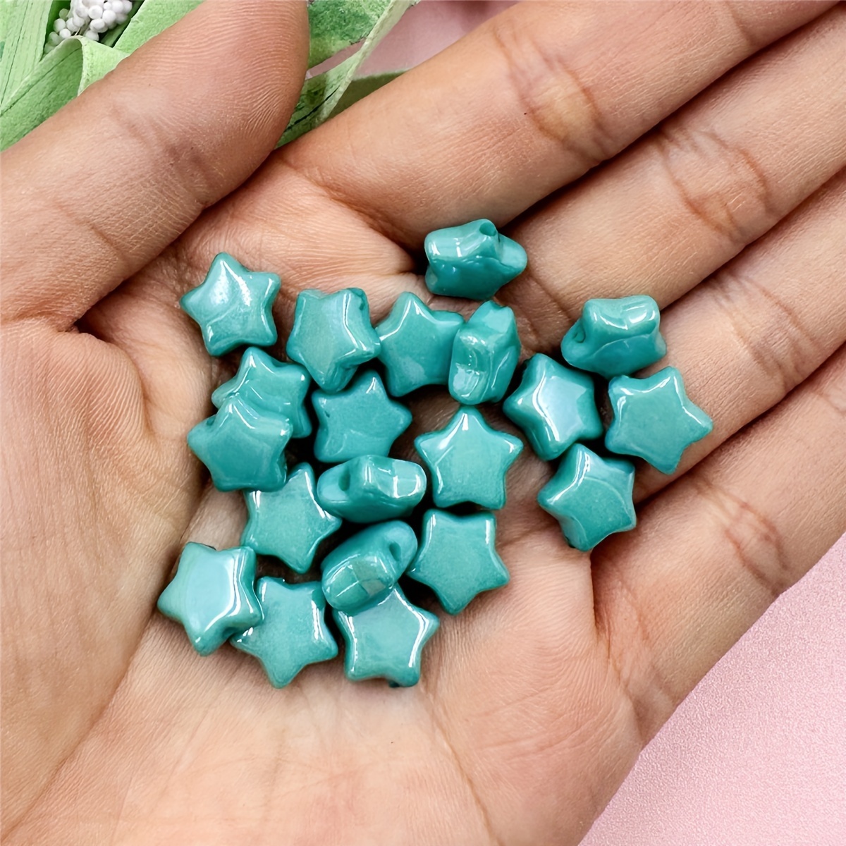 250pcs 10 Colors Mixed Color Star Shape Beads Acrylic Star Charming Beads  AB Star Beads for Bracelets Making Craft Jewelry Making
