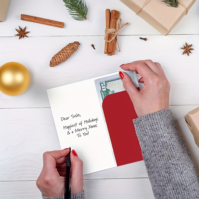 Porte-cartes-cadeaux de Noël, enveloppe de carte-cadeau de Noël