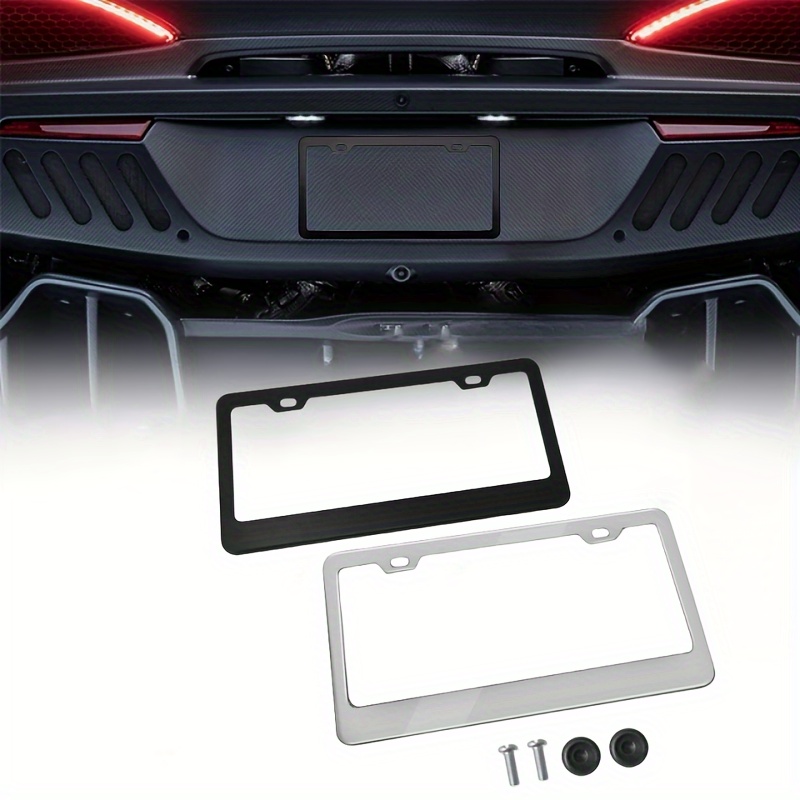  Matrículas personalizadas para la parte delantera del coche de 6  x 12 pulgadas, placa de aluminio personalizada de metal con nombre y texto