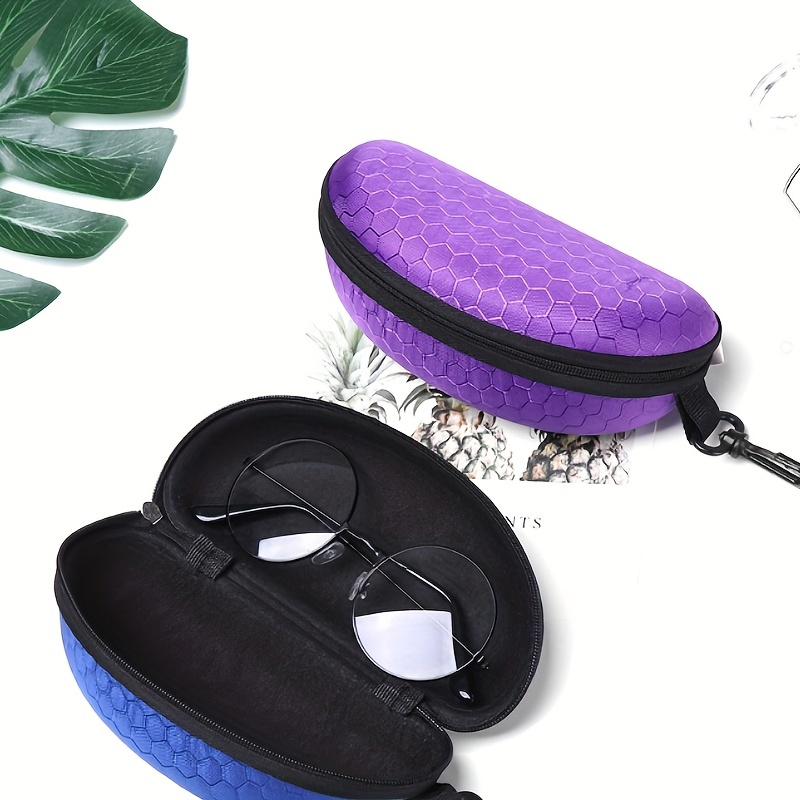 Portable Leather Glasses Case,durable Soft Sunglasses Pouch Slim Case For  Women Unisex Eyeglass Case - Temu