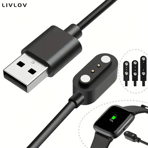 Cargador USB Universal Compatible Con Reloj Inteligente, Cable De Carga  Duradero, Accesorios Para Reloj Inteligente - Temu