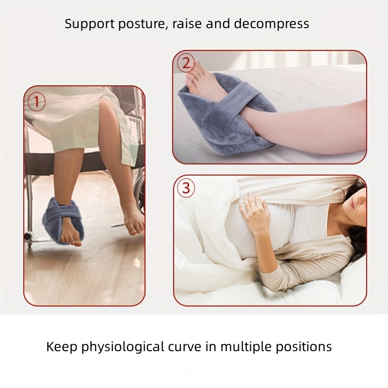 Foot Elevation Pillow Ankle Heel Elevator Wedge Foot Support Pillow Medical Ankle Cushion for Bed Sore Foot Pressure Ulcer Sleeping Feet Leg Rest