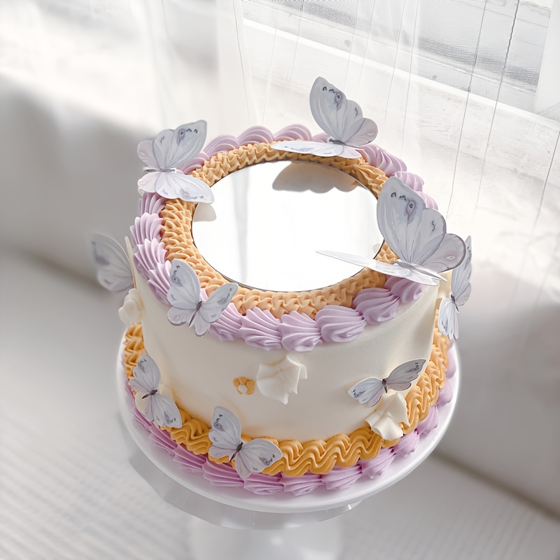 30 Pezzi Decorazioni Per Torte Commestibili In Carta Farfalla Blu, Decorazioni  Per Cupcake Di Farfalla In Carta 3d, Perfette Per Matrimoni E Feste
