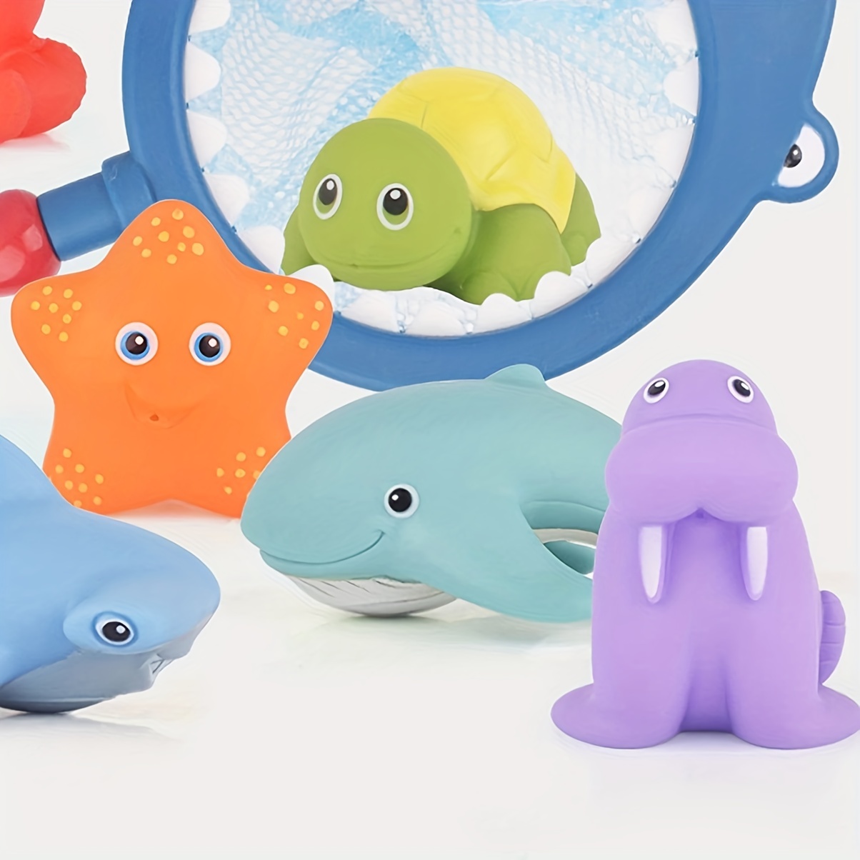 Bath Toy Baby Bathtub Toys, Sea Animals Squirting Toys, Water Spraying  Discoloration Animals Floats, Fish Game In Bathtub Bathroom Pool For Babies  Tod
