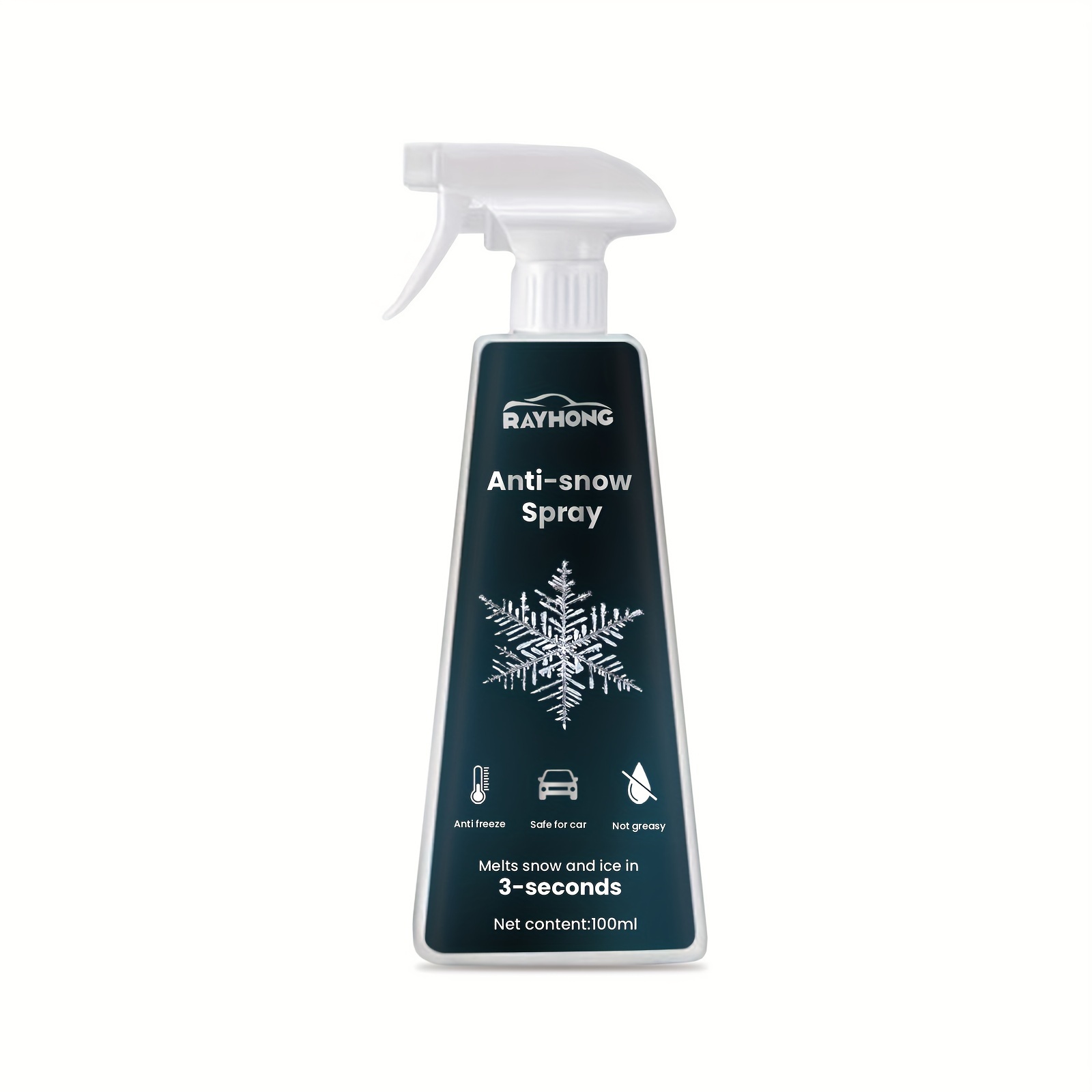 Windshield Snow Remover 100ml Portable Snow Melting Agent Car