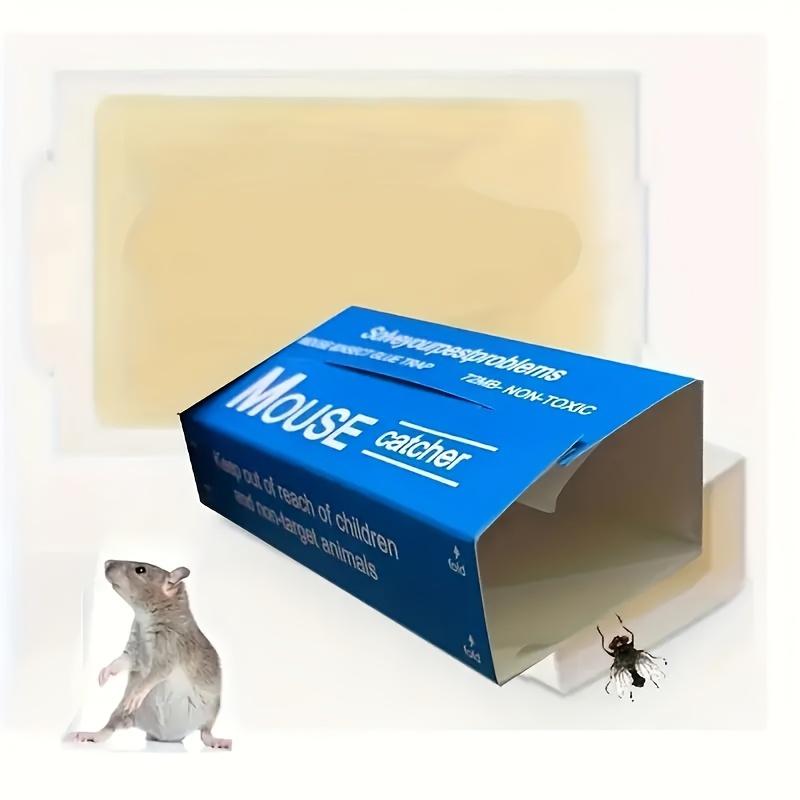 4 Mouse Traps Glue Super Sticky Board Non Toxic Mice Rat Large EPA